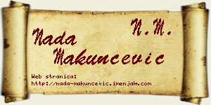 Nada Makunčević vizit kartica